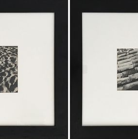 Photography, Diptych Arena de la Playa and Techos, Mexico, Vintage Photography. Framed, Leo Matiz