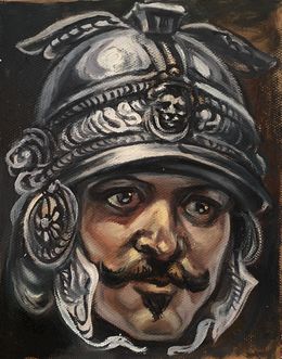 Peinture, Warrior Heads, Alexander Litvinov