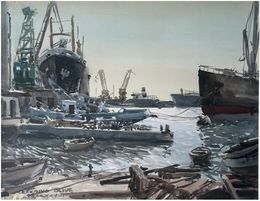 Peinture, Port de Tarragona, Ceferí Oliver