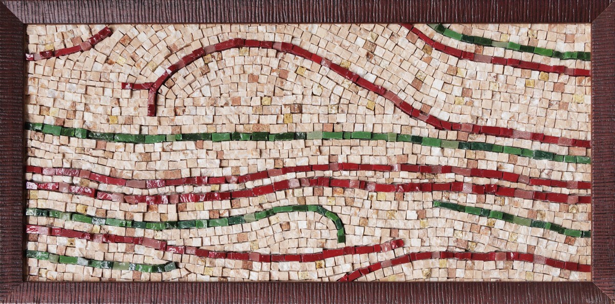 Marie Cloarec, Loire - Mosaïque abstraite Marie Cloarec, Loire - Mosaïque abstraite