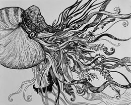 Dessin, To blossom, you must come out of your shell., Iryna Burda