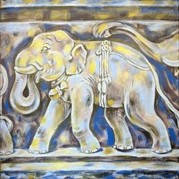 Peinture, Golden Elephant Calf, AreiRa