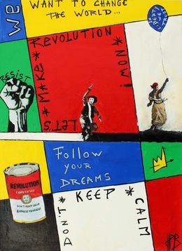 Peinture, Let's make revolution, Jean-Philippe Berger