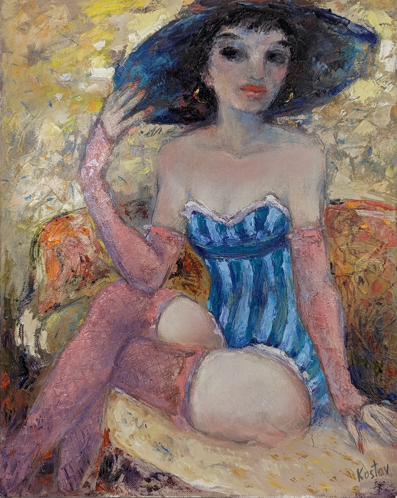 Krum Kostov, Lady's portrait Krum Kostov, Lady's portrait
