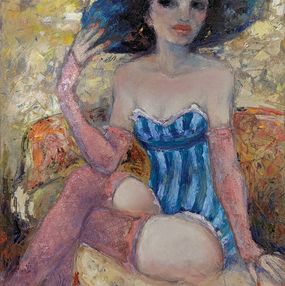 Painting, Lady's portrait, Krum Kostov