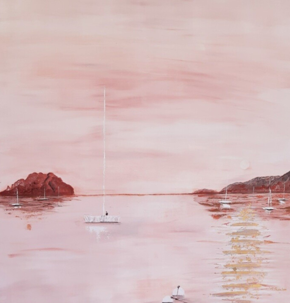 Rose Passalboni, Reflet rose d'un paysage sans frontières Rose Passalboni, Reflet rose d'un paysage sans frontières