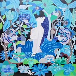 Peinture, Songe Bleus, Henri Ichiza