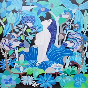Peinture, Songe Bleus, Henri Ichiza