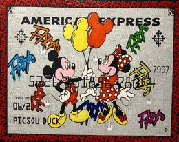 Pittura, American Express MIckey & Minnie, Stéphan Ouzilou (Fano)