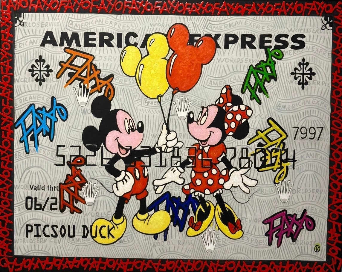 Stéphan Ouzilou (Fano), American Express MIckey & Minnie Stéphan Ouzilou (Fano), American Express MIckey & Minnie