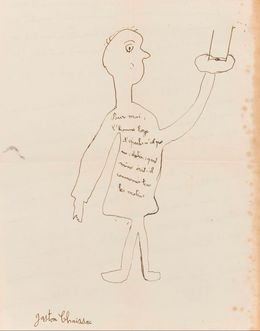 Dessin, L’Homme large d’épaules, Gaston Chaissac