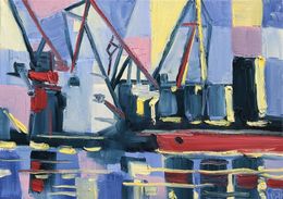 Peinture, Port de commerce de Sète, Joël Monnier