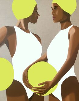 Pintura, 2 Beachballers, Wencke Uhl