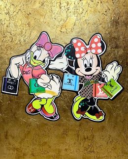 Painting, Daisy & Minnie Gold, Stéphan Ouzilou (Fano)