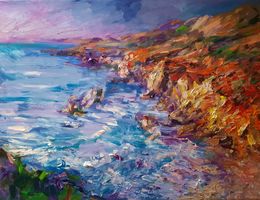 Pittura, Red Rocky Cliffs, Anna Privaloff