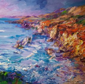 Pittura, Red Rocky Cliffs, Anna Privaloff