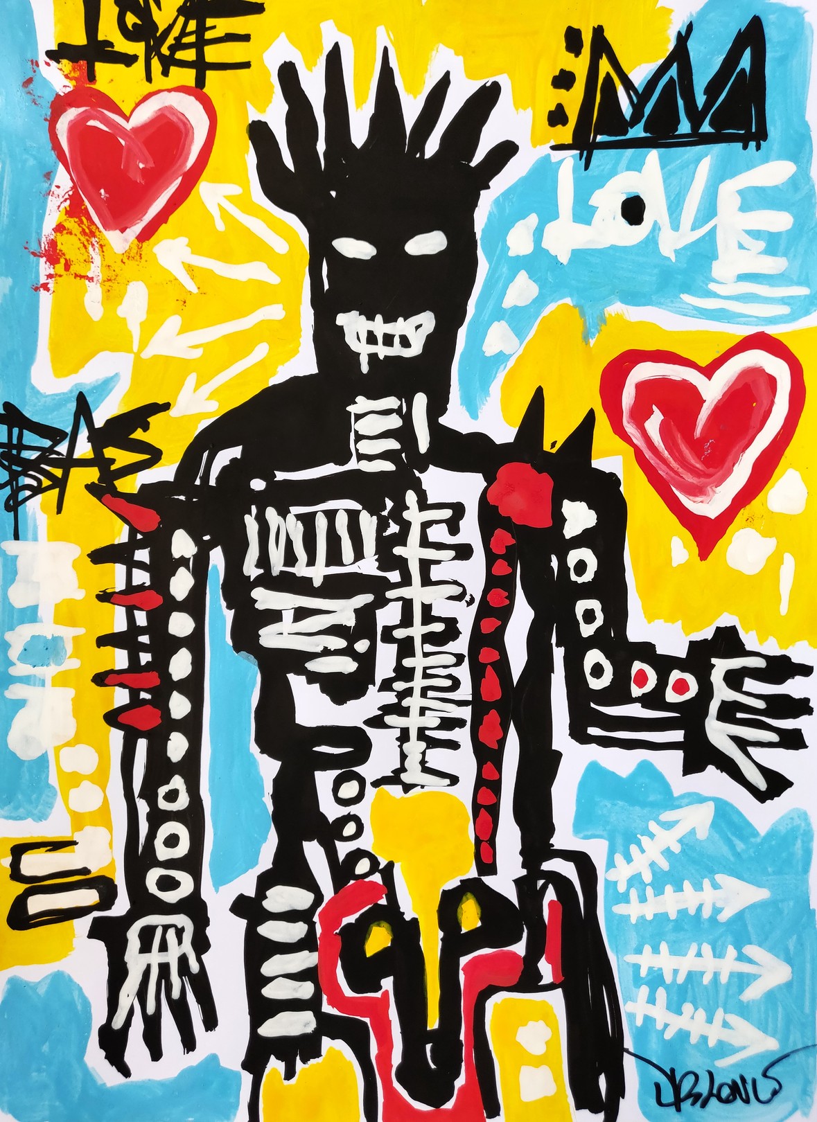 Dr. Love, Main in love (a tribute to Basquiat) Dr. Love, Main in love (a tribute to Basquiat)