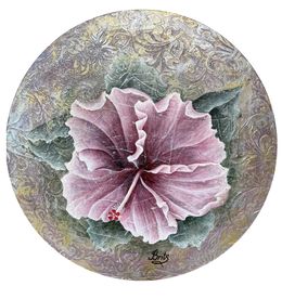 Peinture, The Dark Hibiscus, Evgeniya Brits