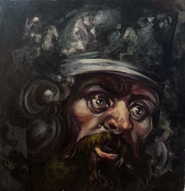 Painting, Warrior heads, Alexander Litvinov