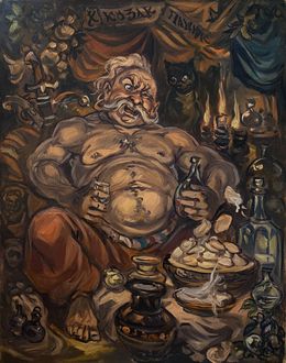 Painting, Kozak Patsyuk, Alexander Litvinov