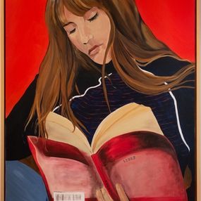 Peinture, La lectrice, Carol On the roof