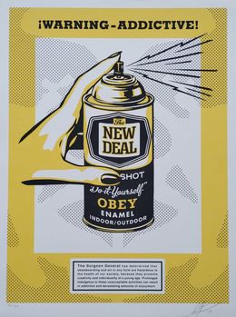 Stampe, Warning Addictive, Shepard Fairey (Obey)