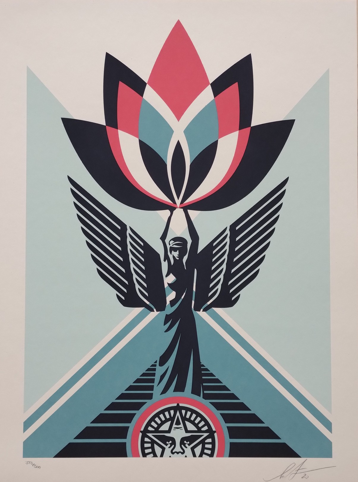 Shepard Fairey (Obey), Lotus Angel Shepard Fairey (Obey), Lotus Angel