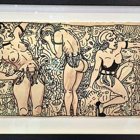 Gemälde, Tournant, tournant, délirants, la danseuse multipliée en délire de Joséphine, Robert Combas