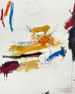 Painting, Bull Chasing Blue Rabbit, Tommaso Fattovich