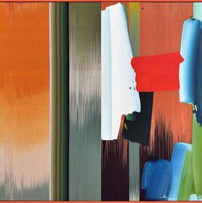 Gemälde, Japanese Thread Painting with Turquoise, Ptolemy Mann