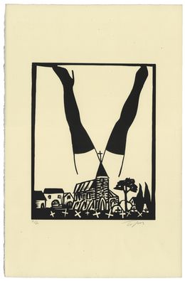 Print, Paysage Polonais, Roland Topor