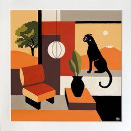 Painting, Golden Hour Watcher, Mariah Birsak