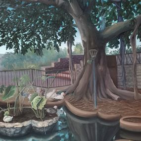 Painting, Secret Garden, Oksana Evteeva (Oksana Siciliana)