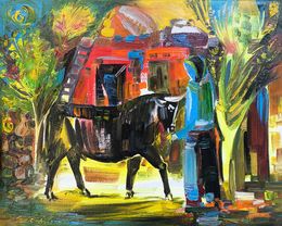 Peinture, Morning by the Stable, Seyran Gasparyan