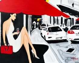 Painting, Midi-Apéro à Cannes, Kristina Mallen
