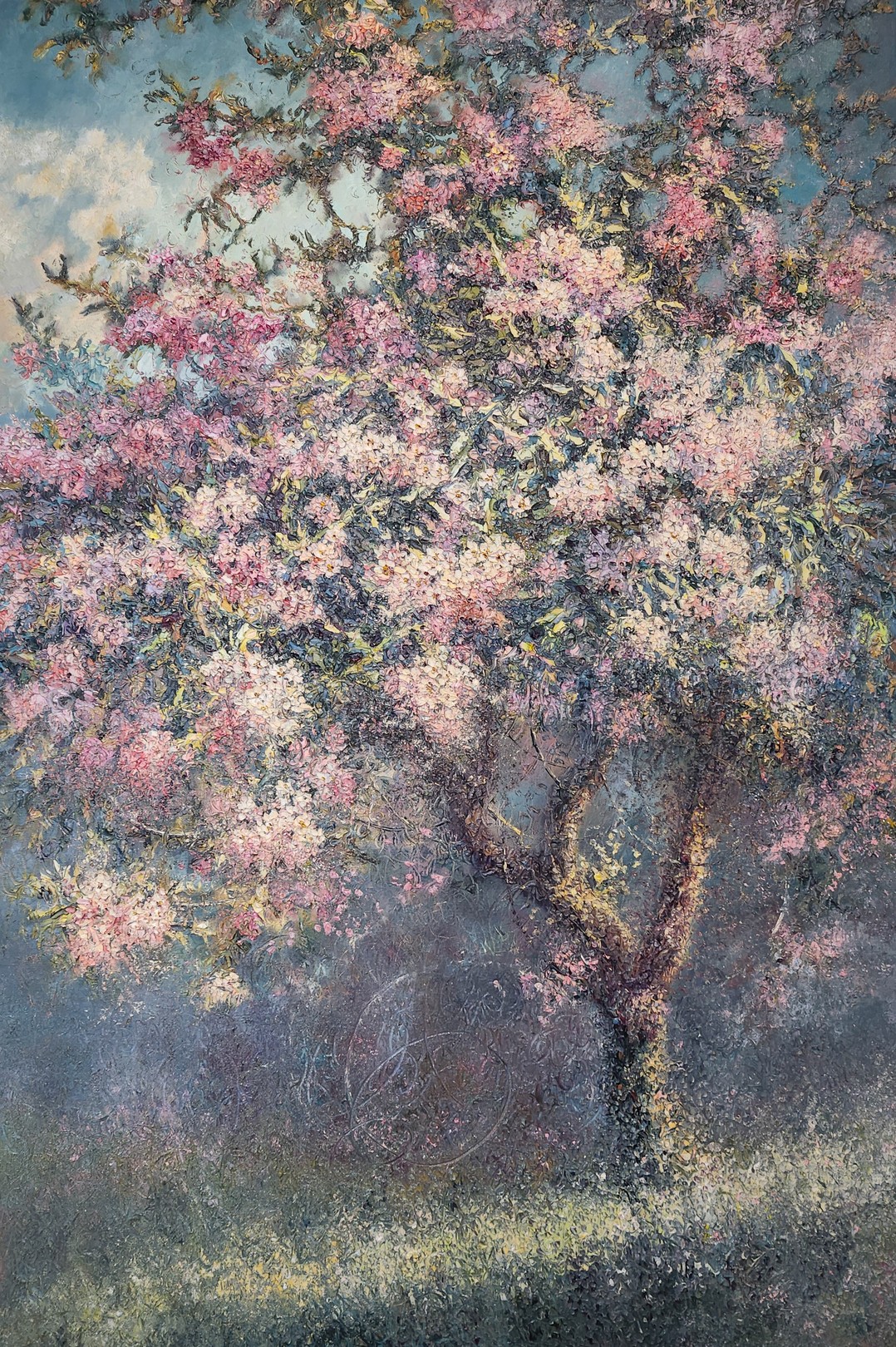 Iurii Dzhinaliev, Evening, apple tree, love Iurii Dzhinaliev, Evening, apple tree, love