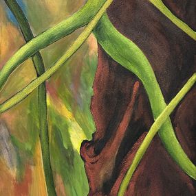 Gemälde, Lianas, Felisa Esteban - Maifx
