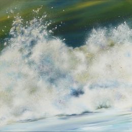 Painting, Ebb Tide I (paysage, nuages, soleil) (1), Sabine Eichler