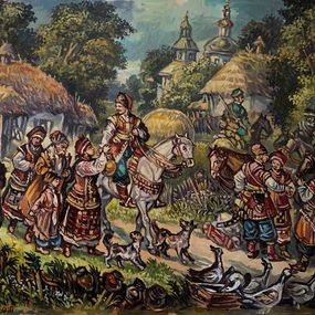 Peinture, Seeing off the Cossacks, Alexander Litvinov