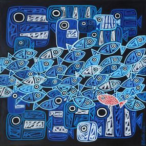 Peinture, Banc de poissons #21, David Jehan (B.boss)