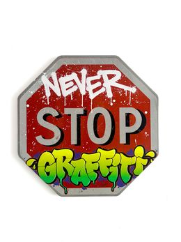 Gemälde, Never stop, Gripe