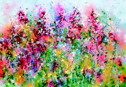 Gemälde, Wild Cottage Floral Field, Soos Roxana