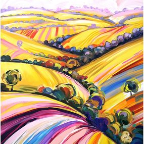 Gemälde, Golden Hills, Trayko Popov