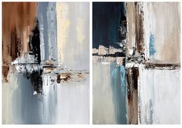 Painting, Echoes of Form, Diptych, Tatiana Malinovscaia