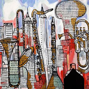 Gemälde, New York City, Richard Boigeol