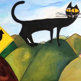 Gemälde, Chat Des Collines, Richard Boigeol