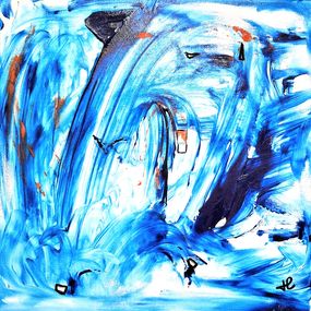 Peinture, Blue Wave, Joelle Lagier