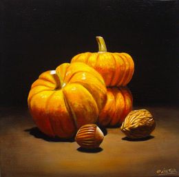 Gemälde, Automne orange, Jean-Pierre Walter