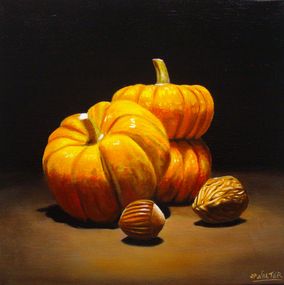 Gemälde, Automne orange, Jean-Pierre Walter