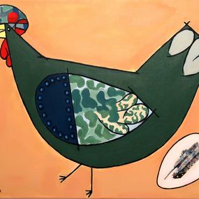 Peinture, La Pouline Militaire, Richard Boigeol